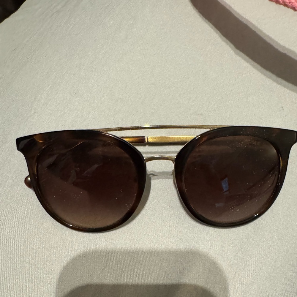 MICHAEL Michael Kors Brown Sunglasses with Double Bridge